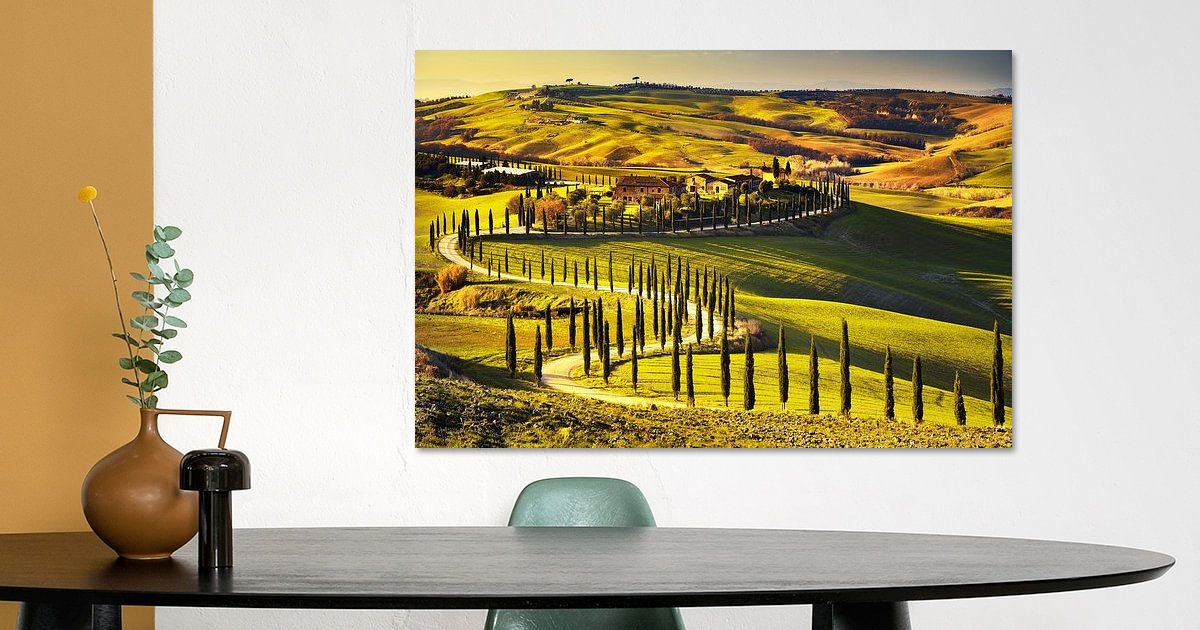 The colours of Crete Senesi. Tuscany by Stefano Orazzini on canvas